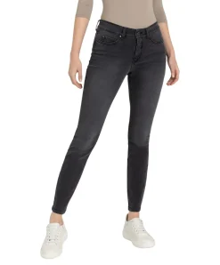 Mac Dream Skinny Jeans in dunkelgrauer Waschung