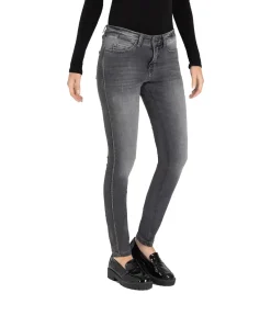 MAC Dream Skinny Jeans mit Chain Galloon in Dunkelgrau