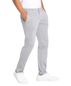 MAC Driver Pants in Silber-Optik mit Modern Fit