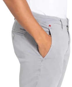 MAC Driver Pants in Silber-Optik mit Modern Fit