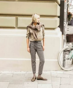 Mac Easy Smart Jersey Hose im extravagantem Karo-Design