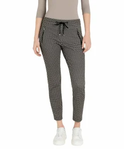 Mac Easy Smart Jersy Hose in Sand Stone Kariert