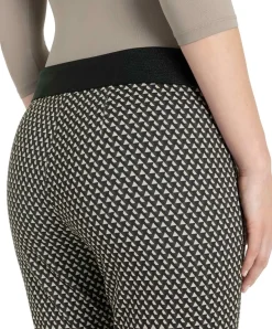 Mac Easy Smart Jersy Hose in Sand Stone Kariert