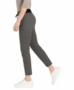 Mac Easy Smart Jersy Hose in Sand Stone Kariert