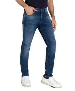 MAC Greg Jeans Tapered in dunkelblauer Vintage-Waschung