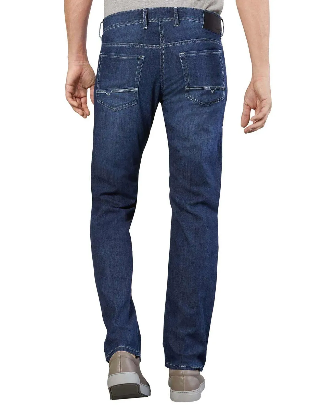 Mac Herren Jeans Arne Light Stretch in blauem Deep Blue