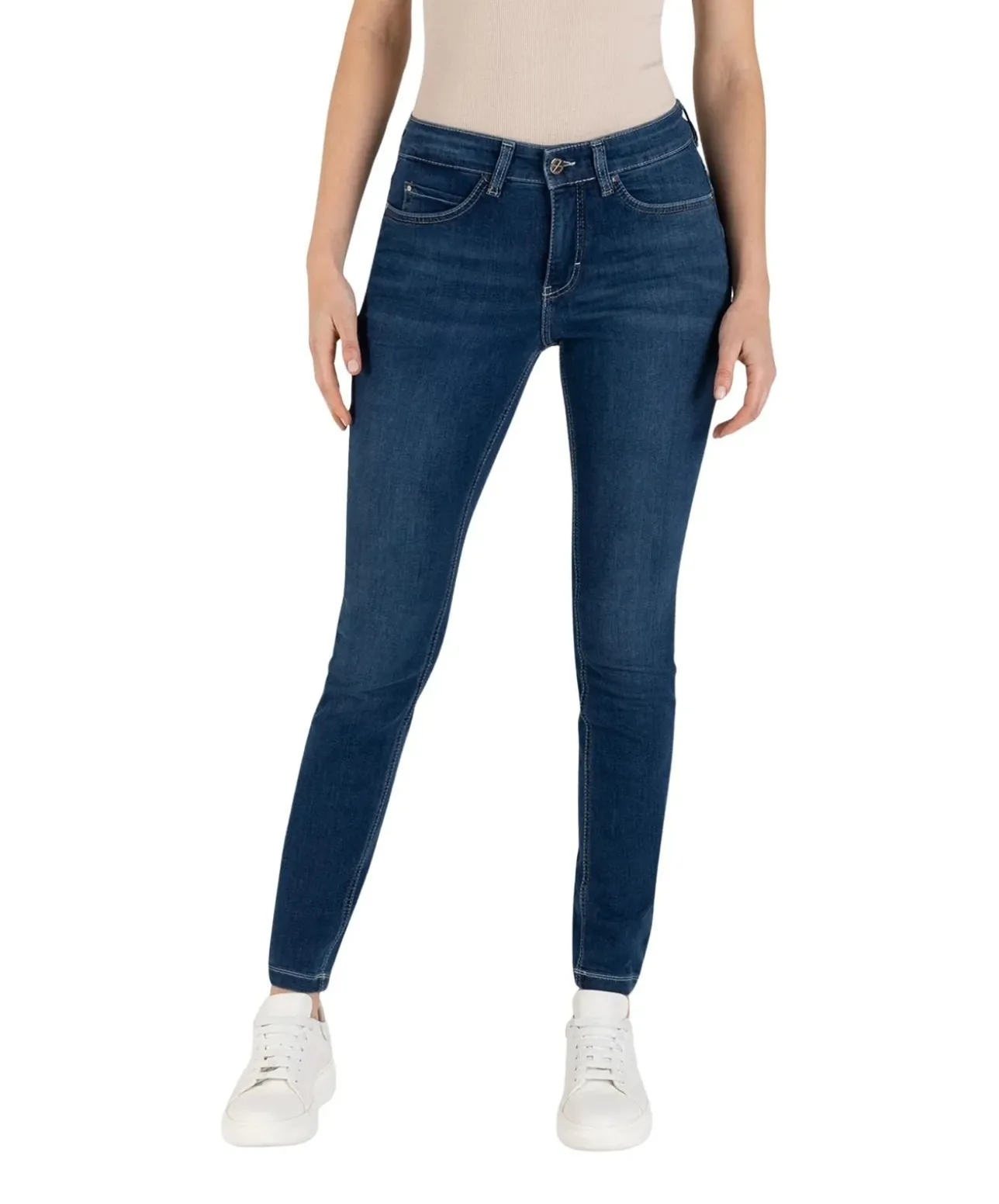 Mac Jeans Dream Skinny Fit in Mid Blue Authentic