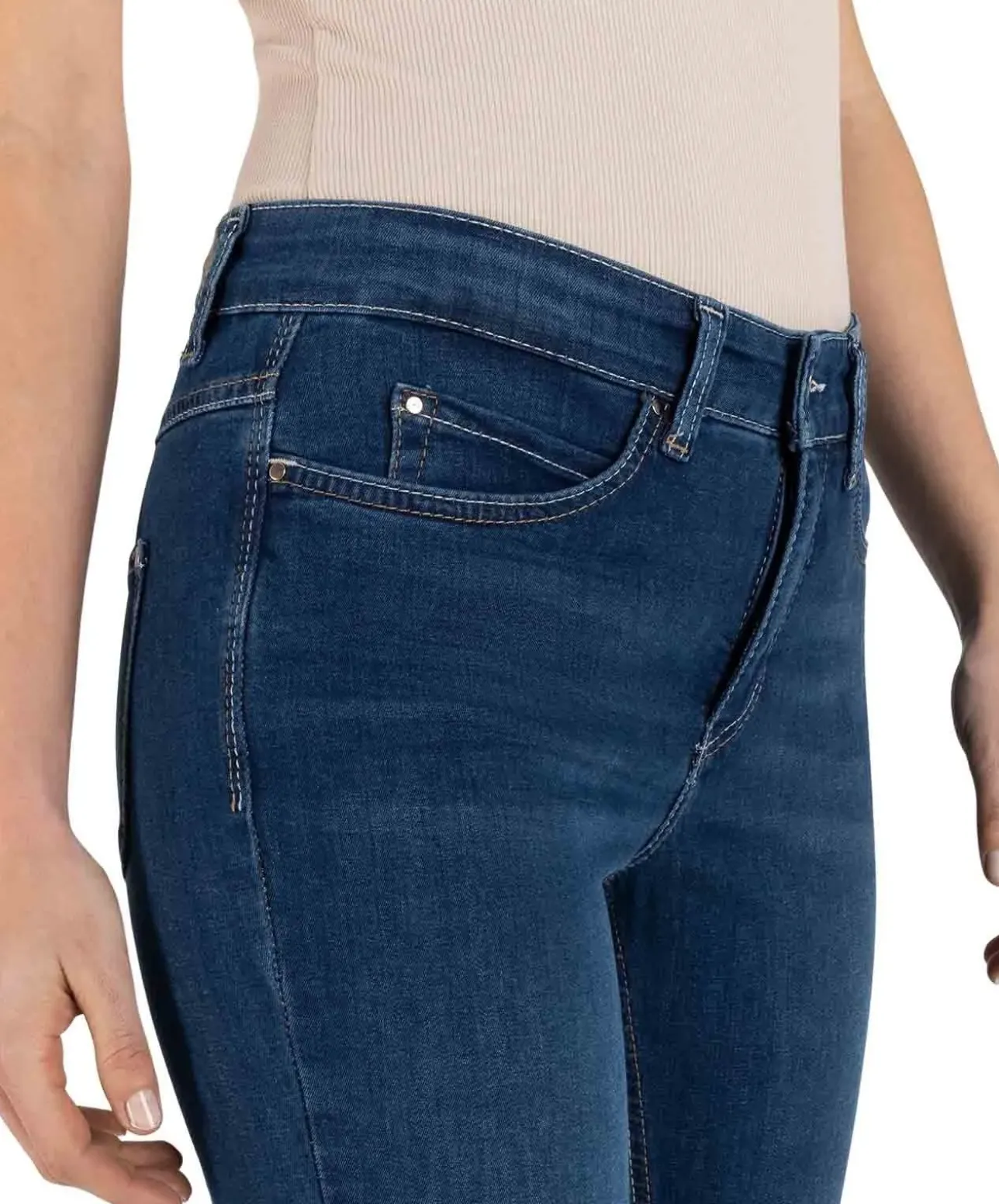 Mac Jeans Dream Skinny Fit in Mid Blue Authentic