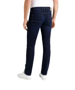 MAC Jog'n Jeans aus Sweat Denim in Dark Blue Used