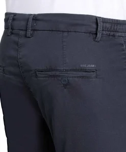 Mac Jog'n Short aus Sweat Denim in Dunkelblau