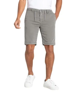 Mac Jog'n Short aus Sweat Denim in Leaf Green