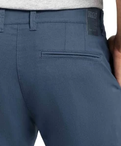 MAC Lennox Chinohose in Blau mit Minimal Print