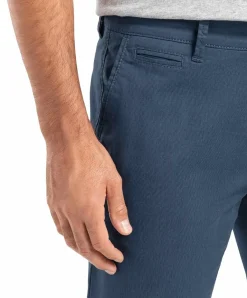 MAC Lennox Chinohose in Blau mit Minimal Print