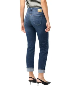 MAC Straight Jeans Sue Relax in Mittelblau