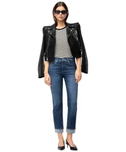 MAC Straight Jeans Sue Relax in Mittelblau