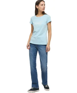 Mustang Crosby Jeans Straight Fit in mittelblauer Optik