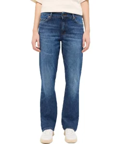 Mustang Crosby Relaxed Straight Jeans in Mittelblau