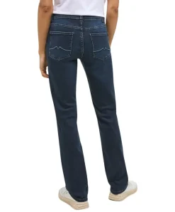 Mustang Crosby Relaxed Straight Jeans in Blauschwarz