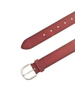 Mustang Damen-Gürtel mit Ovaler Dornschließe in Rot