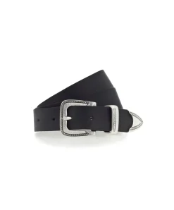 Mustang Echtleder-Gürtel mit 3cm breite in Schwarz