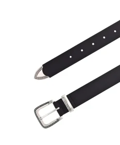 Mustang Echtleder-Gürtel mit 3cm breite in Schwarz