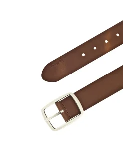 Mustang Gürtel aus Echtleder in Braun mit Vintage-Optik
