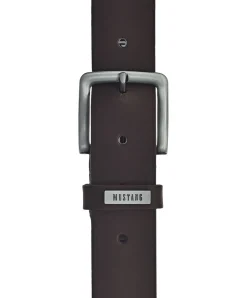 Mustang Gürtel aus Leder mit Pullup-Effekt in Dunkelbraun