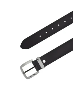Mustang Gürtel aus Rindleder mit Pullup-Effekt in Schwarz