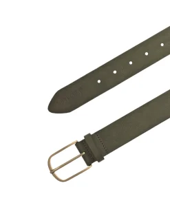 Mustang Gürtel aus Velourleder in Olive