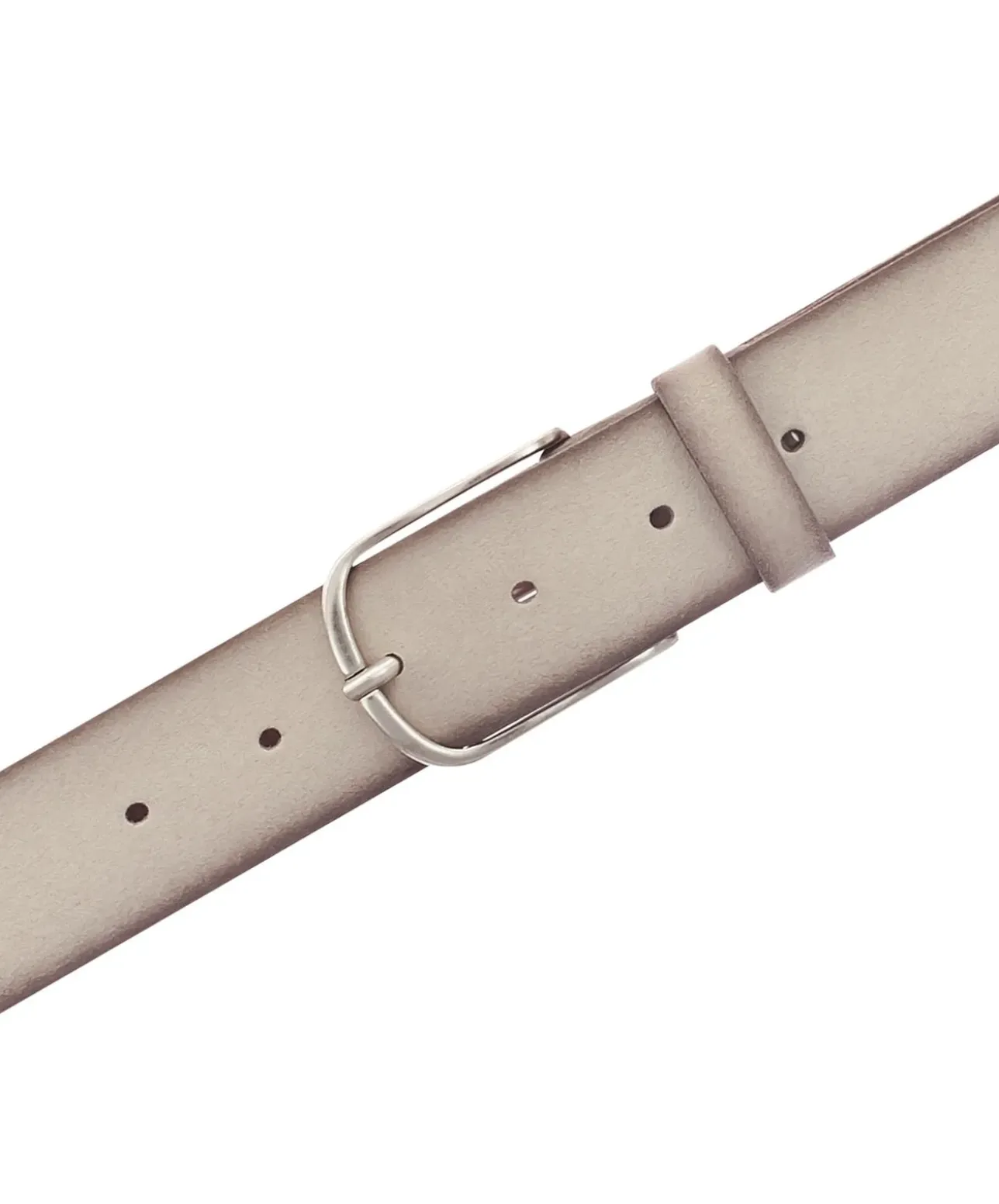 Mustang Gürtel aus Velourleder in Beige