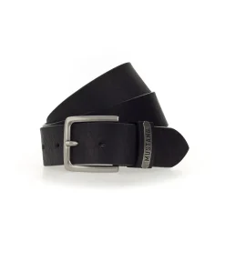 MUSTANG Gürtel in 40 mm in Schwarz aus Rindsleder