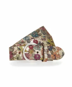 Mustang Gürtel in Blumenmuster mit Vintage-Finish