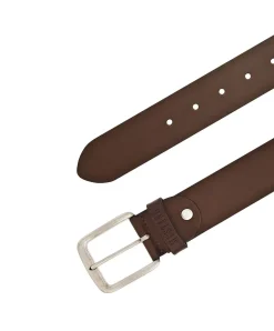 Mustang Gürtel in Braun aus vegetabil gegerbtem Leder