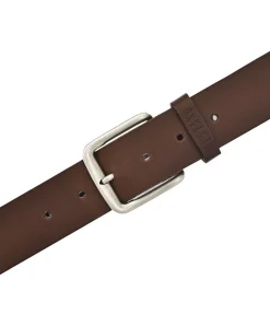 Mustang Gürtel in Braun aus vegetabil gegerbtem Leder