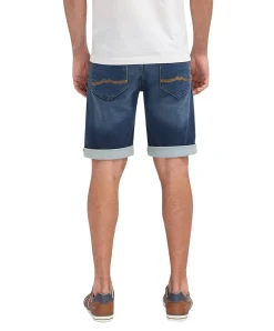 Mustang Herren Jeansshort Chicago in blauem Casual Look