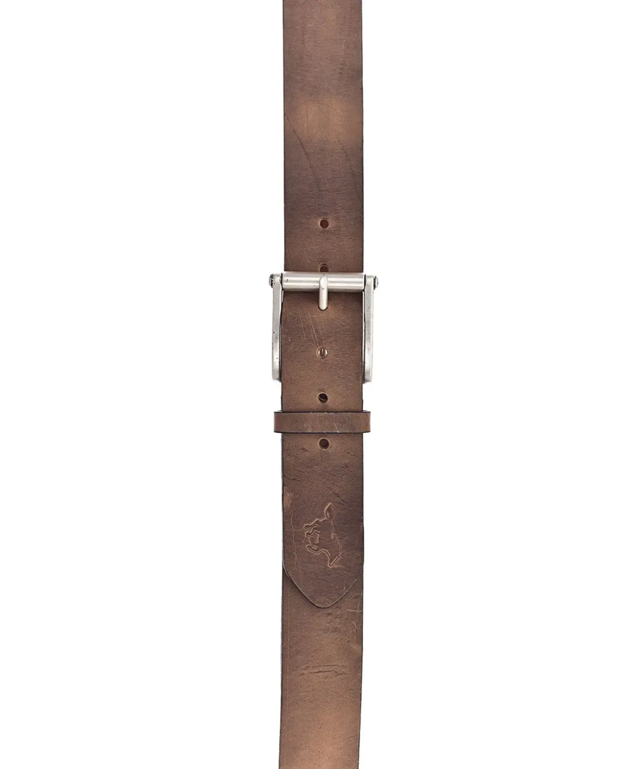 Mustang Herren-Gürtel aus Leder in braunem Vintagecharakter