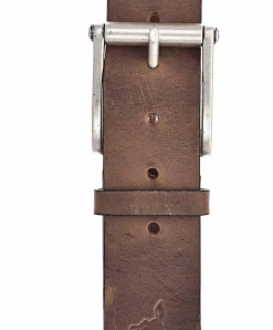 Mustang Herren-Gürtel aus Leder in braunem Vintagecharakter