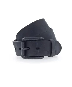 Mustang Herren-Gürtel aus Vollrindleder in Vintage-Black
