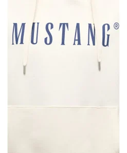 Mustang Hoodie Margo in Weiß mit Logo