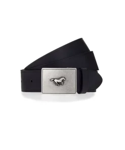 Mustang Koppelgürtel in schwarz aus Echtleder