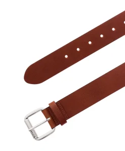 Mustang Ledergürtel 4cm breit mit Dornschließe in Cognac