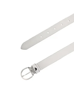 Mustang Ledergürtel mit Pull-Up-Optik in weißem Vintagecharakter