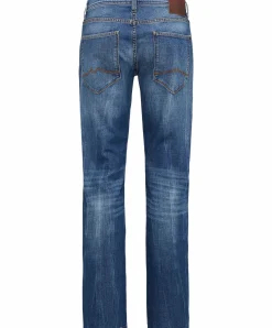 Mustang Michigan Straight Jeans in Light Scratched Used
