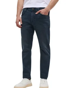 Mustang Oregon Slim fit Jeans in dunkler Blauton Waschung