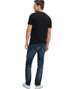 Mustang Oregon Taperd Jeans in Dark Rinse Used