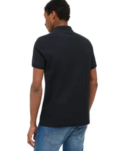 Mustang Poloshirt Palco schwarzes Baumwollhemd für Herren