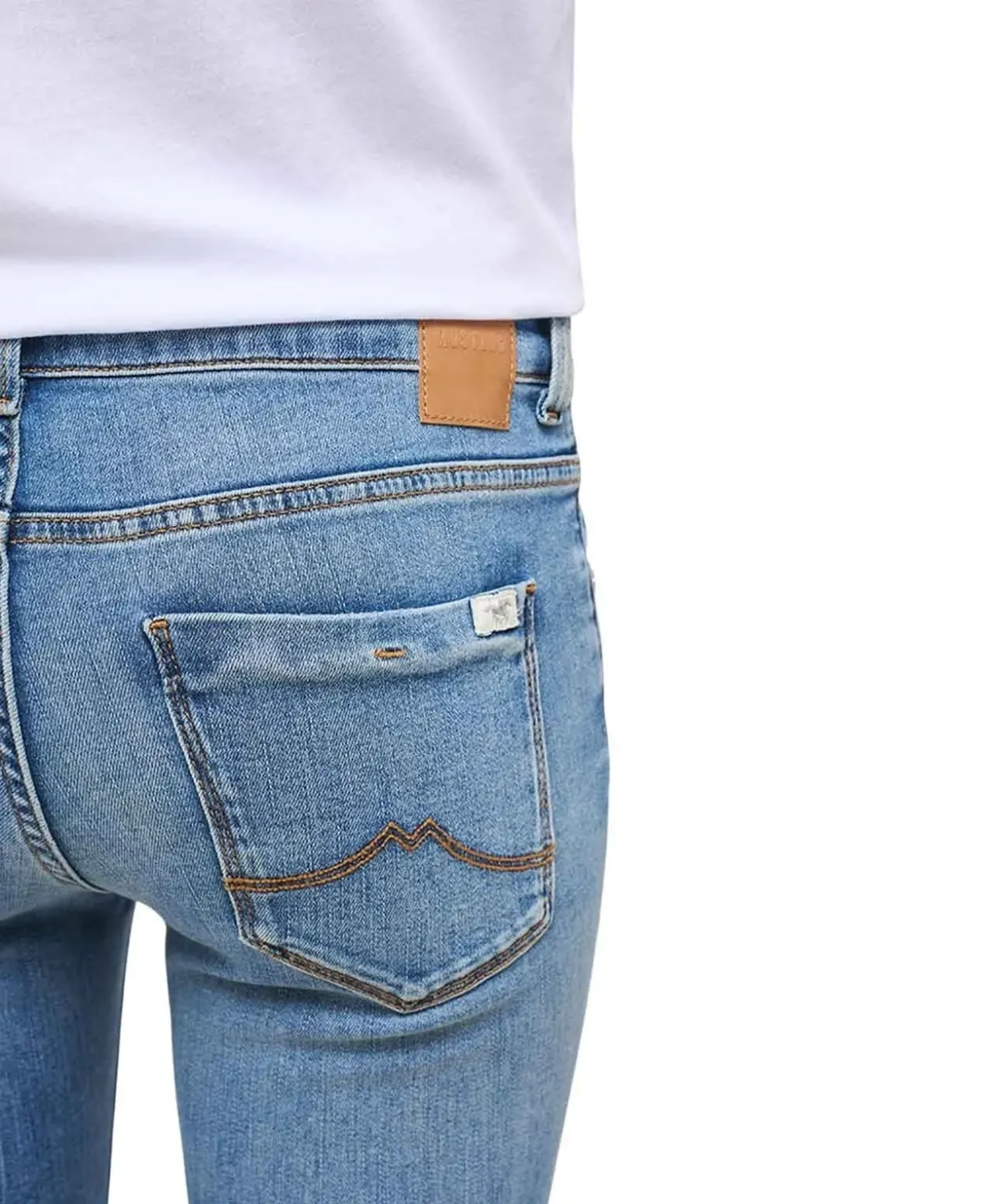 Mustang Quincy Skinny fit Jeans in hellblauer Waschung