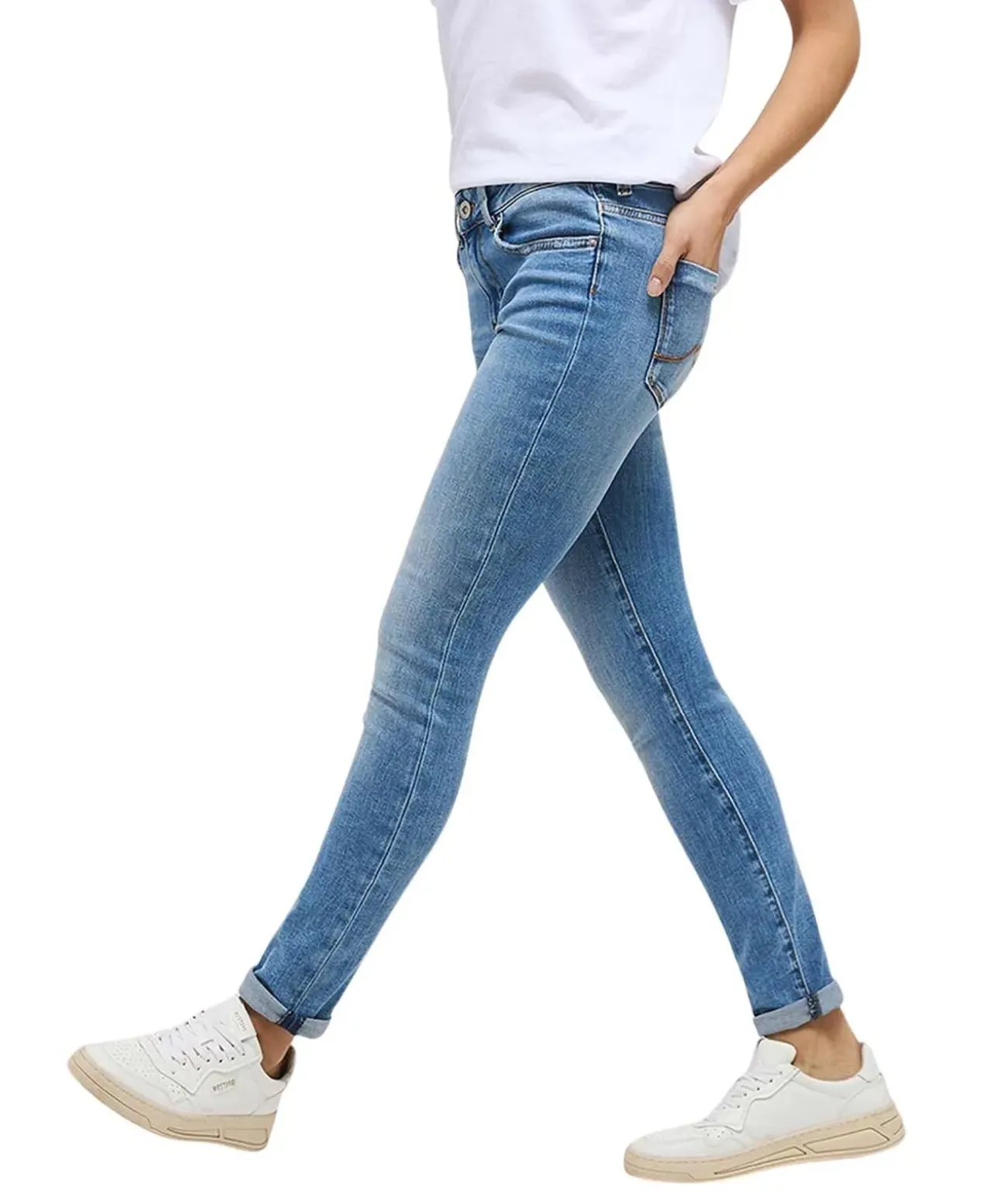 Mustang Quincy Skinny fit Jeans in hellblauer Waschung