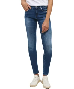 Mustang Quincy Skinny fit Jeans in mittelblauer Waschung