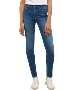 Mustang Shelby Jeans Slim Fit in hellerem Used-Effekt